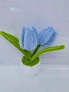 Finished product: Twisted stick sunflower tulip simulation flower book study desk decoration, small potted plant for Teachers' Day decoration details Picture